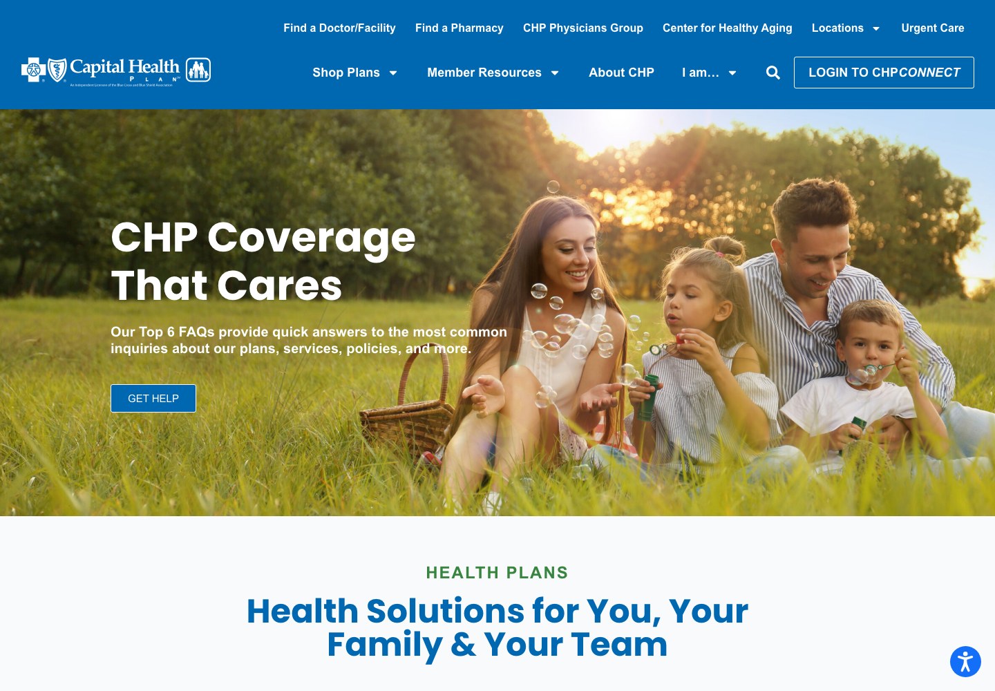Homepage screenshot