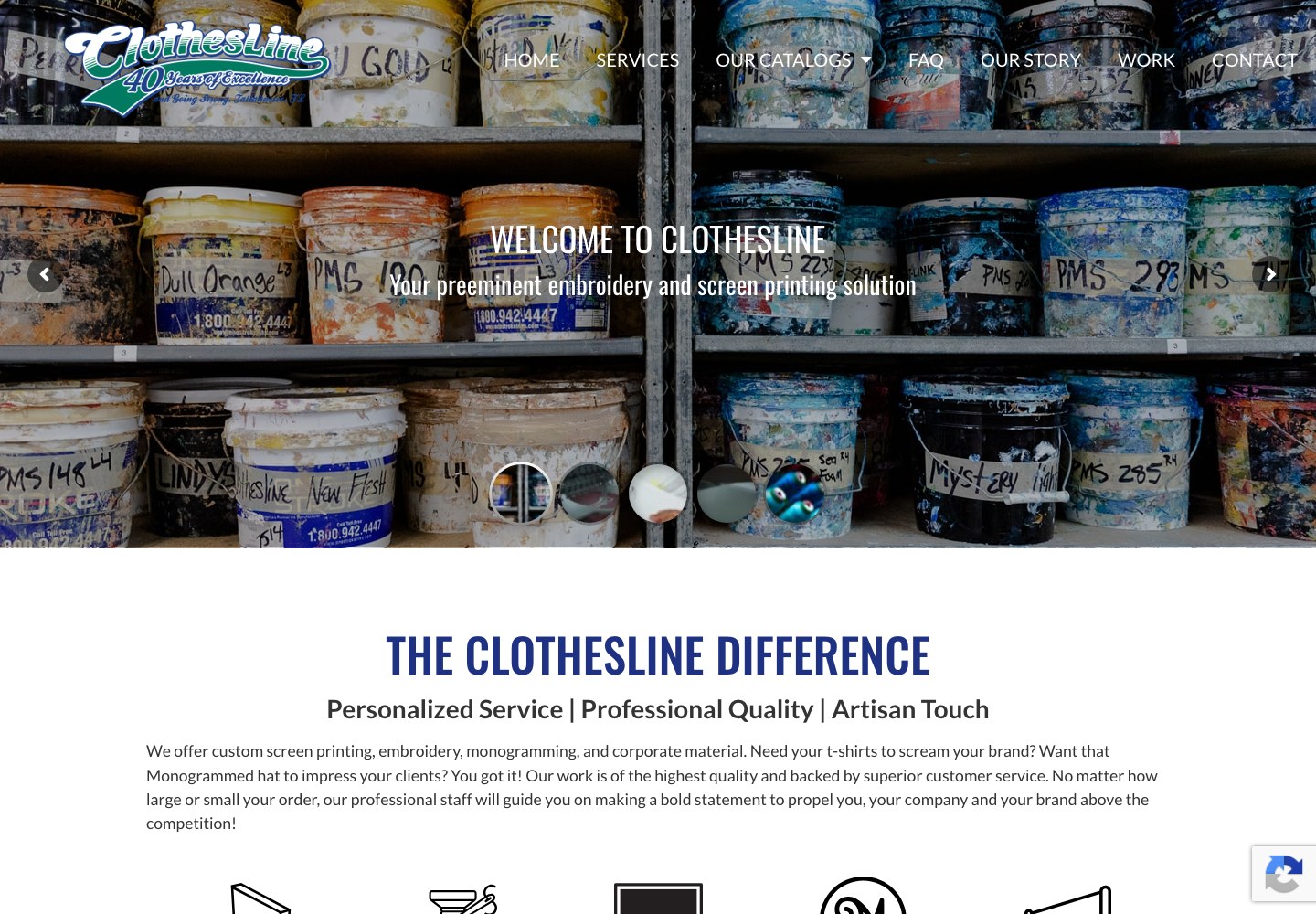Homepage screenshot