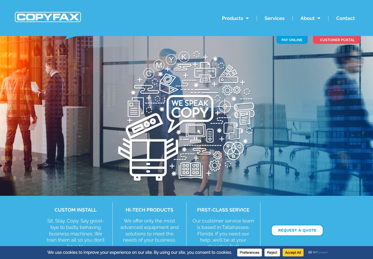 Homepage screenshot