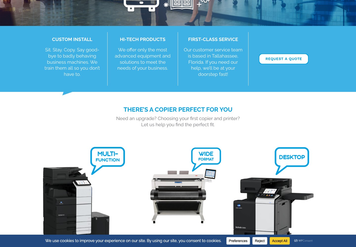Products screenshot