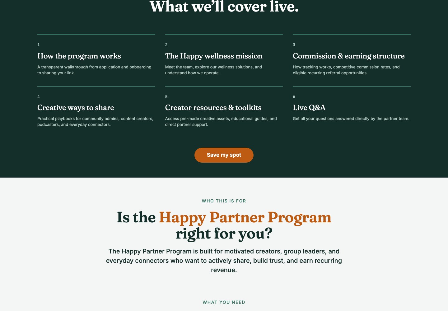 How partners earn screenshot