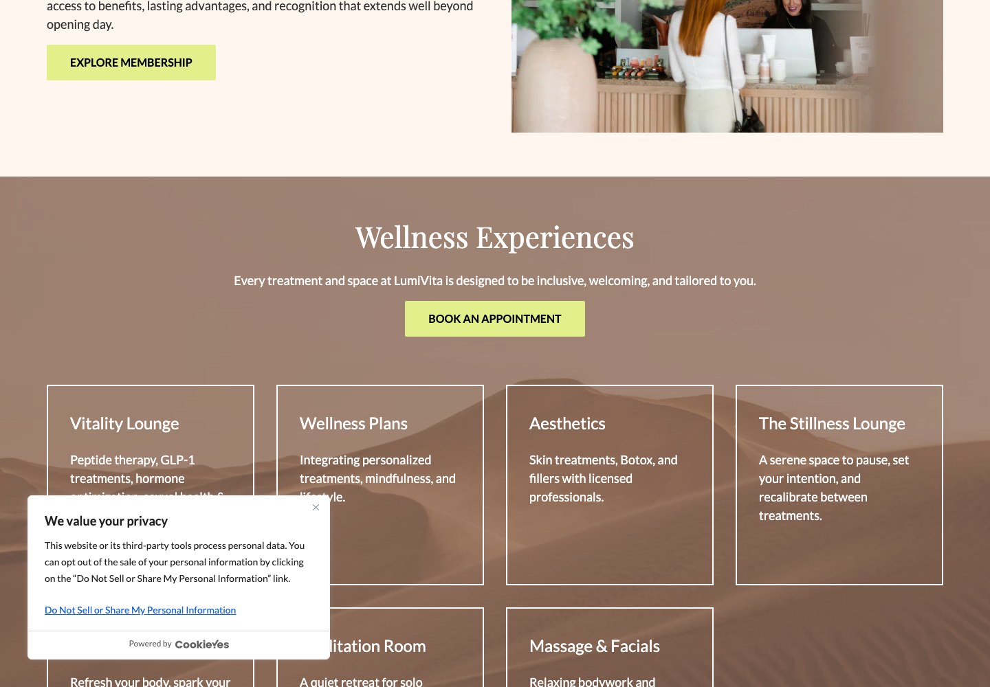Membership screenshot