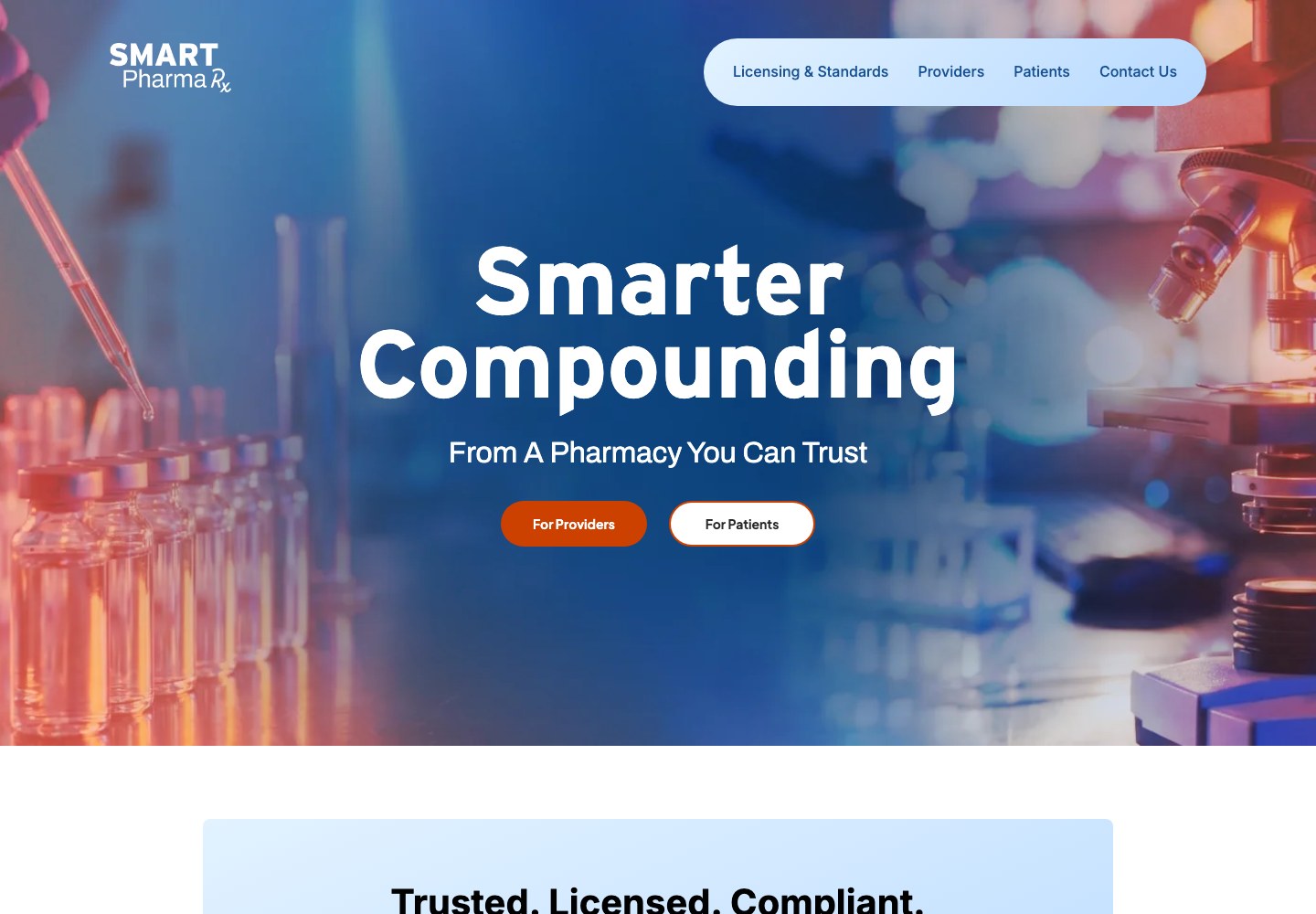 Homepage screenshot